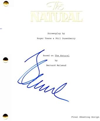 גלן מקרוב חתימה חתומה על תסריט הסרטים המלא הטבעי - בכיכובו של רוברט רדפורד, 101 דלמציות, שדרות סאנסט, חיל האוויר