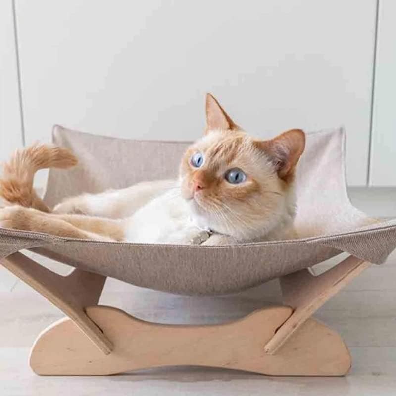 רך לחיות מחמד חתול נדנדה כיסא חתול מיטה לחיות מחמד ערסל עמיד עץ מסגרת