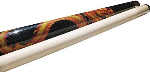 Champion Dragon Pool Cue Stick עם מפרק יונילוק טורף או 5/16/x18 משותף, פיר הסטה נמוך, קצה קמוי או קצה נמר,