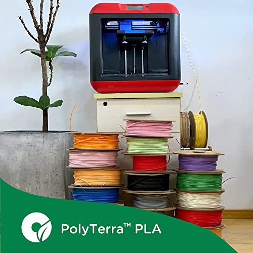 PolyMaker Matte Pla נימה 1.75 ממ צרור PLA של 2, 1 קג קרטון ספול PLA Frame