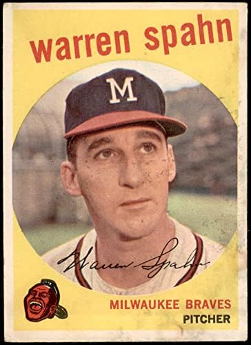 1959 Topps 40 Obs Warren Spahn Milwaukee Braves Braves טובים