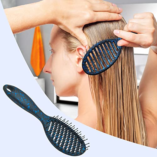 RANP 2 חבילה מעוקלת ומאורחת מברשת שיער מתנתקת מקצועית למברשת שיער ארוכה, עבה, דקה, מתולתלת