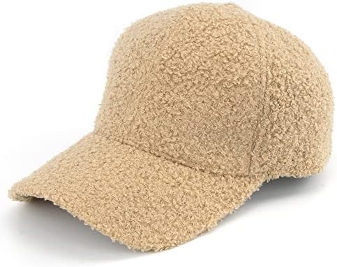 נשים-כבש-צמר-בייסבול-כובע חורף - חם טדי-צמר צמר-בייסבול-כובע-גברים