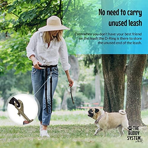 מערכת Buddy ידיים את רצועת הכלבים בחינם חבר נוסף ומערכת כלבים קטנה לריצה, ריצה, הליכה, טיולים רגליים ואילוף