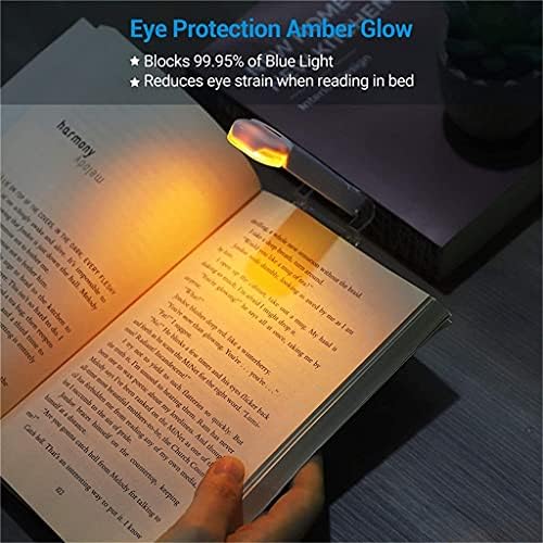 CTYDD LED USB נטענת ספר קריאה אור בהירות מתכווננת הגנת עיניים קליפ קל אור סימניה ניידת קריאה אור
