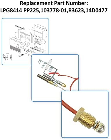 LANDSIN PP225 פרופאן הגז טבעי הרכבה מתאימה ל- FMI, DESA, EMPIRE LPG8414 103778-01 טייס טייס הרכבת ODS החלפת