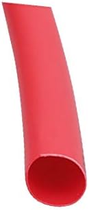 אורך X-Deree 16.4ft 5 ממ דיא פולולולפין מבודד חום מבודד חוט צינור עטיפה אדום (16.4 פשטידות דה לארגו,