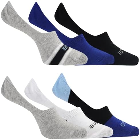 Sperry's Sperry's Comfort Sneaker Liner Socks-6 זוג צבעי רשת מנוסחים