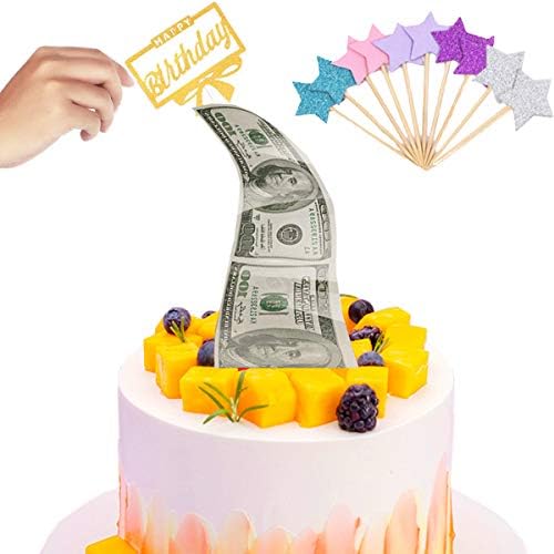 סט קופסאות כספי עוגה, כסף משיכת עוגת עוגות, ערכת עוגה משליכה ערכה לקישוט מסיבות יום הולדת, עם 10 יחידות