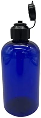 8 גרם בקבוקי פלסטיק כחולים בוסטון -3 חבילה מכולות ריקות לבקבוק ריקות - שמנים אתרים - שיער - מוצרי ניקוי - ארומתרפיה