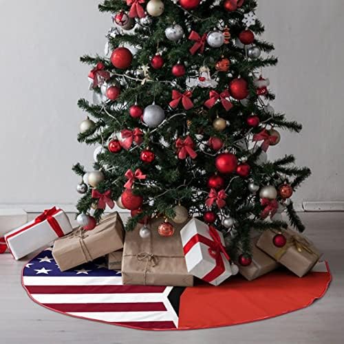 חצאית עץ חג המולד של עץ חג המולד של אמריקה וצ'יליאנית קישוט לחג המולד של עץ חג המולד רך לחג המולד