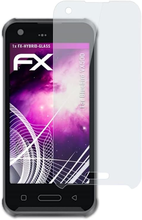 אטפולקס סרט מגן על זכוכית פלסטיק תואם למגן זכוכית VX500 Bluebird, 9H Hybrid-Glass FX מגן פלסטיק