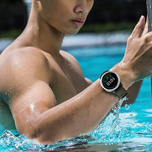 להקת שעון Isabake לתואם ל- Garmin Vivoactive 4/Samsung Galaxy Watch 46 ממ, 22 ממ להקות סיליקון עבור