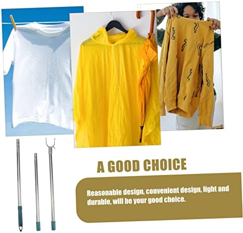 Holibanna 5 pcs תפור בגדים מסילה מסילה רב-פונקציונלית בגדים מוט ביגוד חיצוני ביגוד נשלף רב-כלי