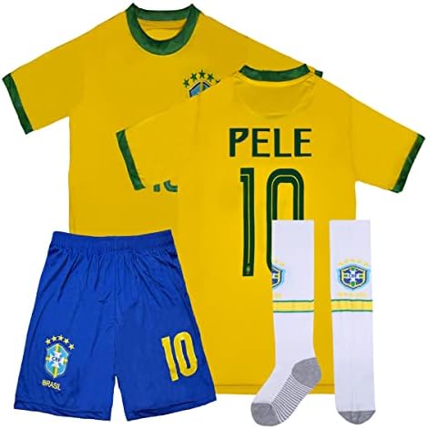 כדורגל לאומי Vlicko ברזיל 10 גופיית ילדים/קצרים/גרביים הביתה
