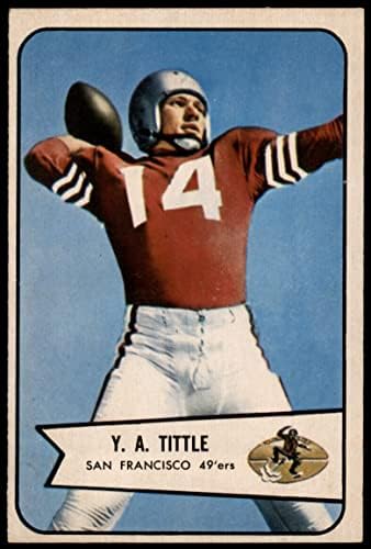 1954 באומן 42 Y.A. Tittle San Francisco 49ers לשעבר 49ers