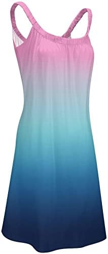 שמלות שונות של פקיוט לנשים שמלות בוהו בוהו אביב של נשים בוהו 2023 משמרת חוף חוף ללא שרוולים שמלת טוניקה טוניקה