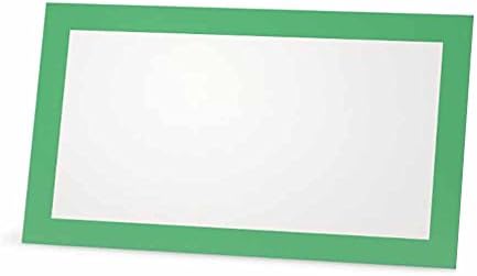 מנטה ירוק כרטיסי מקום-שטוח או אוהל-10 או 50 חבילה - לבן ריק קדמי עם מוצק צבע גבול-מיקום שולחן שם ישיבה מכתבים