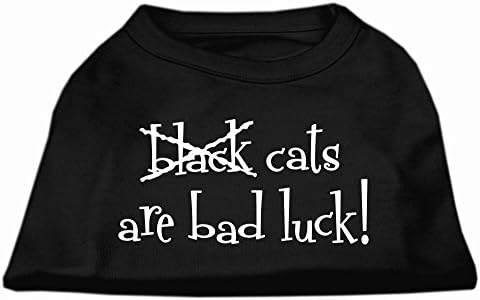 מוצרי חיית מחמד של מיראז 'חתולים שחורים הם חולצת הדפסת מסך מזל רע, xx-large, שחור