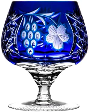 אג ' קה מרסלה קובלט כחול עופרת קריסטל ברנדי קוניאק זכוכית 10.1 עוז-יחידה אחת