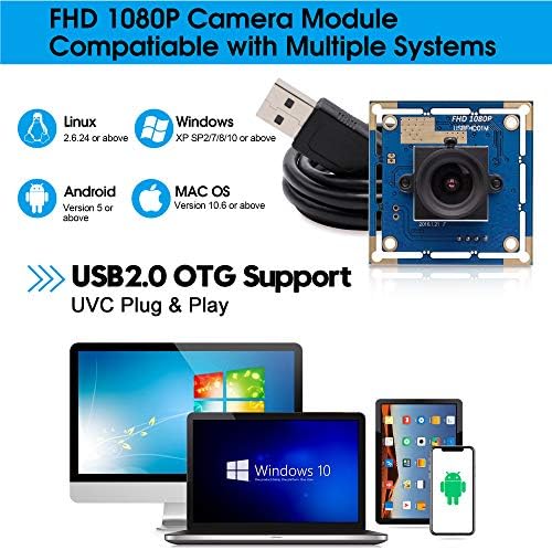 SVPRO 2 MEGAPIXEL HD USB לוח מצלמת לוח 1/2.7 '' CMOS OV2710 מודול מצלמת אינטרנט USB 1920x1080 עם