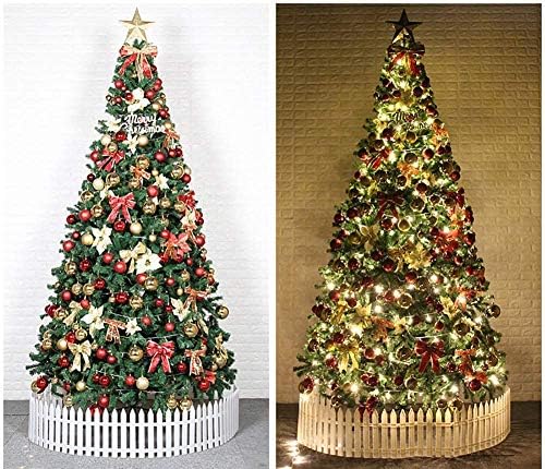 עץ חג המולד מלאכותי פרימיום צירים צירים קישוטי אורות 600 ענף קל הרכבה עיצוב חג המולד מושלם 180 סמ עץ