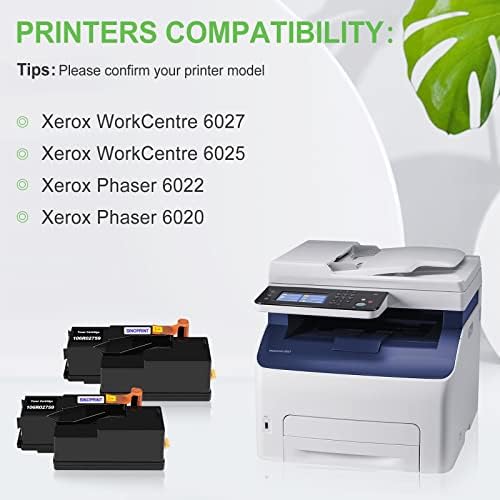 PHASER 6022, Sinoprint תואם 6020 טונר מחסנית מחסנית ל- Xerox WorkCentre 6027 6025 Phaser 6020 6022 מדפסת,