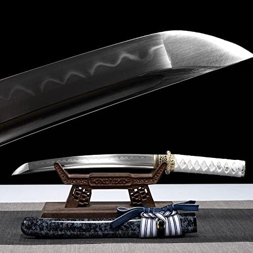 GLW חרב בעבודת יד יפן טנטו סמוראי חרב T10 חימר פלדה מחוסמת קרב סכינים קצרות חדות מוכנות