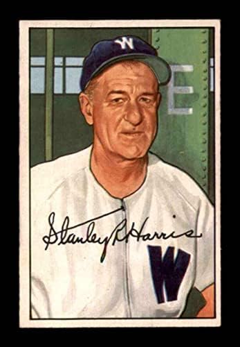158 Bucky Harris Mg Hof - 1952 כרטיסי בייסבול של באומן מדורגת אקס+ - כרטיסי טירון של בייסבול.