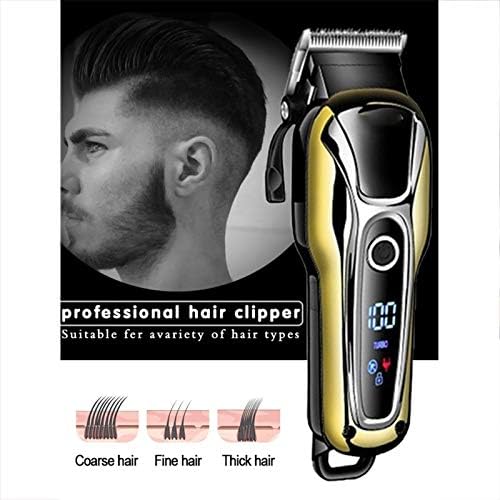 TREXD Clipper Clipper Professional גברים גוזם חשמלי LCD Clipper Clipper גילוח חשמלי