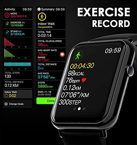 CNBRO חכם שעונים מסך מגע מלא IP67 שעון חכם אטום למים לנשים מעקב אחר פעילות שעון כושר עבור אנדרואיד iOS
