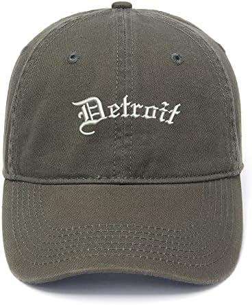 גברים של בייסבול כובעי דטרויט עיר-מי רקום אבא כובע שטף כותנה כובע