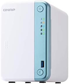 QNAP TS-251D-2G 2 Bay Home NAS עם INTEL® CELERON® J4005 CPU ו- ONE ONE PORT