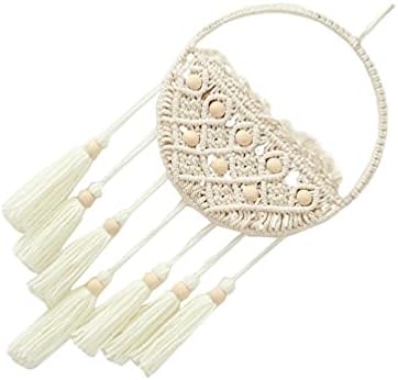 AMOSFUN MACRAME HONGTLING PLANT SLACK SLAGE MAGAGER מארגן לגלויה דואר פרחי גלויה בוהמי עיצוב קיר לכניסה