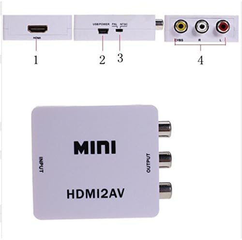 מתאם ממיר ה- HDMI ל- VGA של EB-Link למחשב, מחשב נייד, DVD, שולחן עבודה ומכשירי קלט אחרים של HDMI