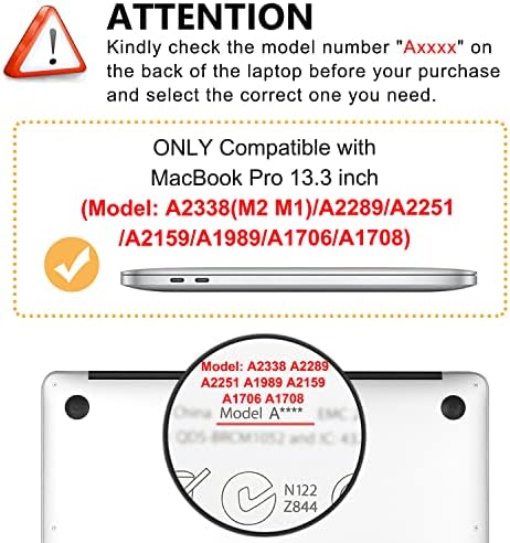 מארז Idonzon עבור MacBook Pro 13 אינץ 'M2 M1 A2338 A2289 A2251 A2159 A1989 A1706 A1708 2022- שחרור, שחרור