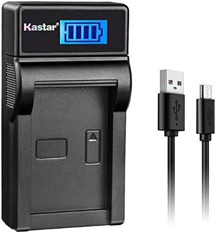 Kastar LCD מטען USB Slim עבור Nik EN-EL20, ENEL20, EN-EL20A ו- NIK COLLPIX A, NIK 1 AW1, 1 J1, 1 J2, 1 J3,