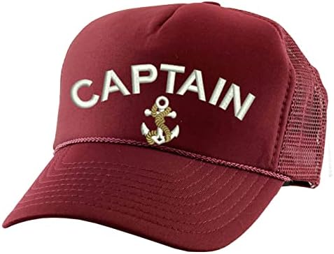 קפטן רקום נהג משאית כובע מתכוונן סירת רקמת קיץ חוף כובע