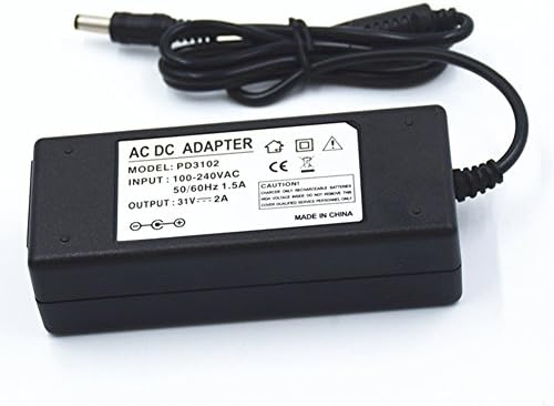 31V 2A 62W AC/DC מתאם אספקת חשמל מתאם שנאי 5.5x2.5 ממ מתאים לציוד אבטחה LCD LED תאורת תקשורת ציוד מוצרים דיגיטליים