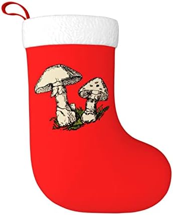 פטריות צבעוניות חתוכות גרביים של כריסטמה גרבי עץ חג המולד גרבי חג המולד לחג המולד מתנות למסיבות חג 18 אינץ '