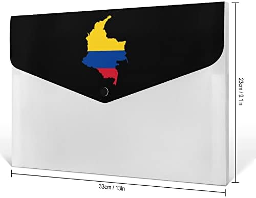 מפת דגל של קולומביה הרחבת קובץ תיקיית 6 כיסים אקורדיון קובץ ארגונית חמוד תיקיות עבור מסמכים