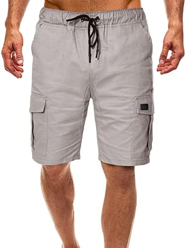 מכנסיים קצרים בספורט של ymosrh עם כיסים קיץ גברים מזדמנים חיצוניים טלאים סופר ספורט מכנסיים קצרים