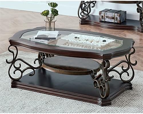 קוקטייל קפה שולחן ספה תה שולחן זכוכית שולחן עבודה השיש נייר התיכון מדף מצופה מתכת רגליים