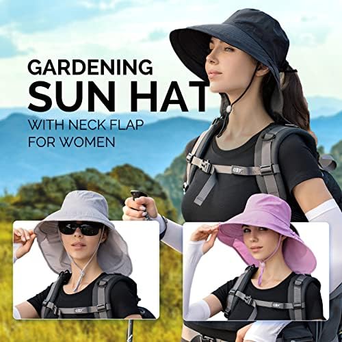 כובעי שמש לנשים מטיילים כובע דיג כובע שוליים רחבים עם כובעי הגנה מפני צוואר גדול של צוואר לגברים