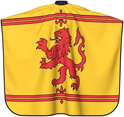 סקוטלנד משתוללת דגל אריה סלון שיער חיתוך בד כף ספרות ספרות ספרות תספורת תספורת סינר מבד סינר אביזר