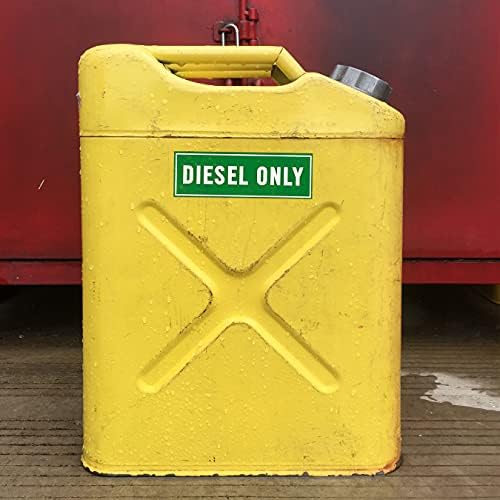 מדבקת דיזל בלבד - חובה כבדה - מדבקת דיזל בדרגה מסחרית למיכל דלק - תוויות דלק למשאית, טרקטור, ציוד