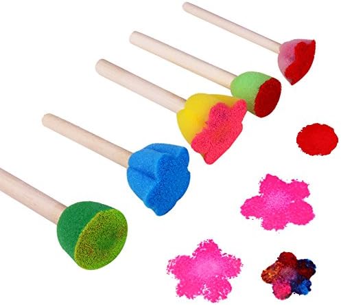 5 יחידות צעצועים צבעוניים דפוס צבעוני צעצועים לציור כלים חינוכיים מברשת רמזים לחינוך ו