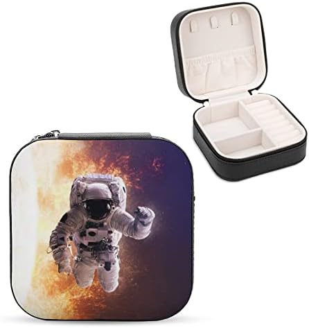 חלל קופסאות תכשיטים אסטרונאוט עור PU עור נייד אחסון מחזיק קופסאות מיני מארז לנשים מתנה