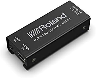 Roland Ultimate Compact V-1HD+ HD מתג וידאו & UVC-01 USB לכידת וידאו HDMI ל- USB 3.0 מקודד וידאו