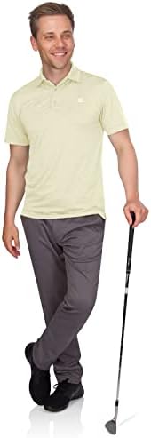 שלושה שישים ושש חולצות גולף לגברים - חולצת פולו צווארון מהירה של גברים - מתיחה 4 -כיוונית & upf 50